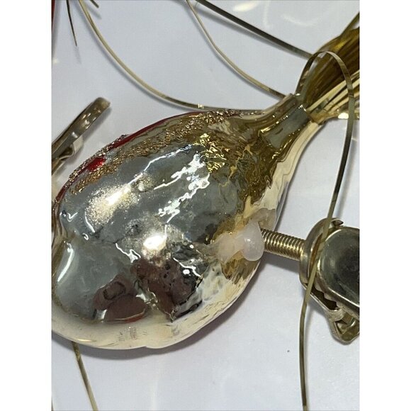 Glass Victorian Bird Goose Duck German Glass Christmas Ornament Clip Lot of 16 - Picture 10 of 10